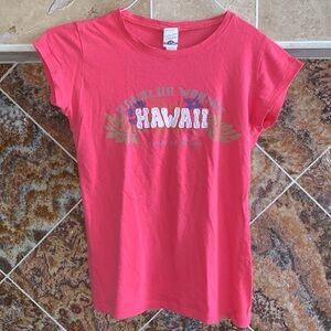 Honolua Wahine Salmon Color Hawaii Cotton T-Shirt Size Small